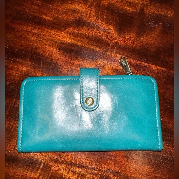 HOBO Bags Euc Hobo Emerald Lather Wallet With Coin Pocket And Cc